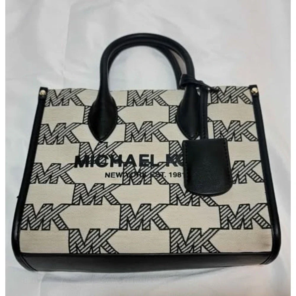 Michael Kors Mirella Small Logo Jacquard Crossbody Bag